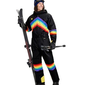 NEW TIPSY ELVES Men's Santa Fe Shredder Ski Suit multi color 864mn